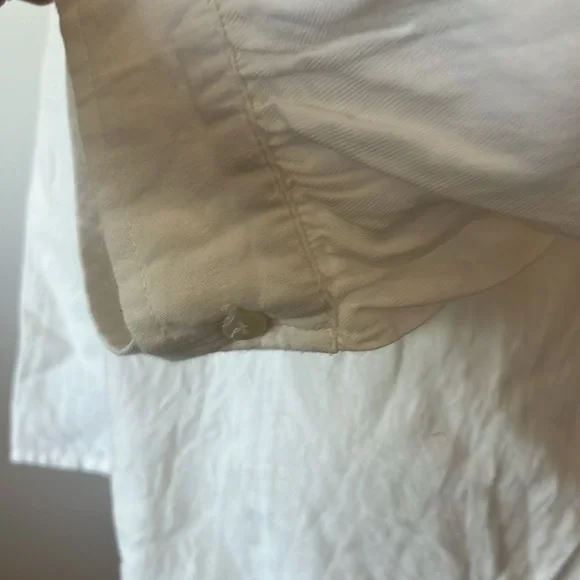 Sundance White Blouse with Lace Accents Amelie Daylight Rust Oversized Blouse - Picture 4 of 10